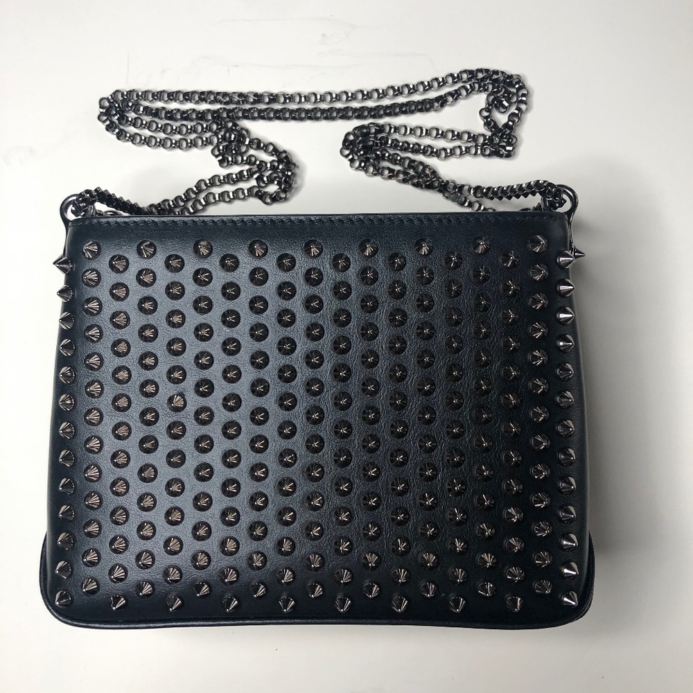 CHRISTIAN LOUBOUTIN Calfskin Small Triloubi Paris
